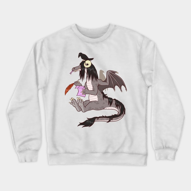 Dragon Poetry Crewneck Sweatshirt by JenniferSmith